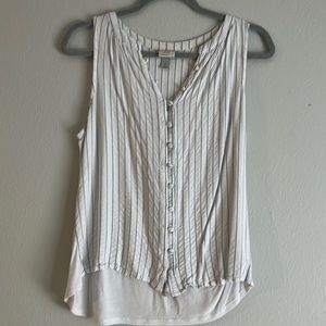 Pinstriped tank top shirt
